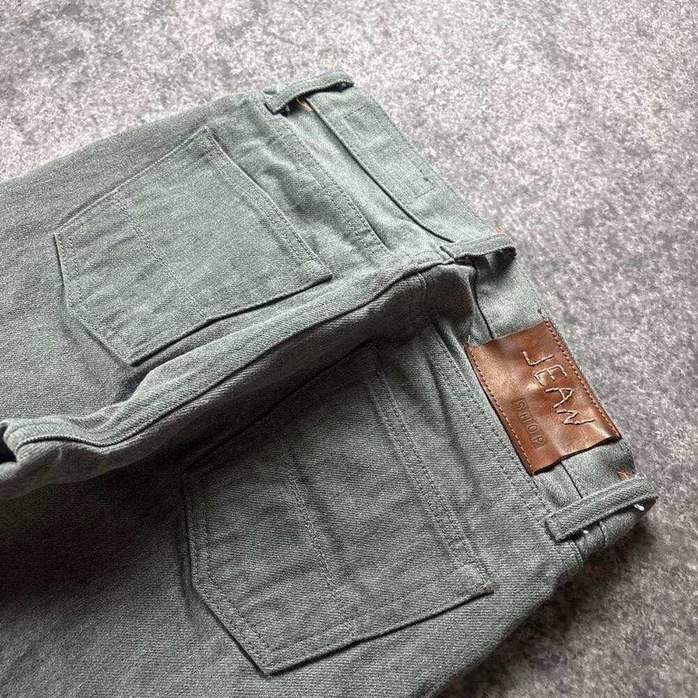 Jean Shop Men’s 28 Gray Selvedge Denim Jeans Slim Fit Made USA 100% Cotton - Picture 3 of 8